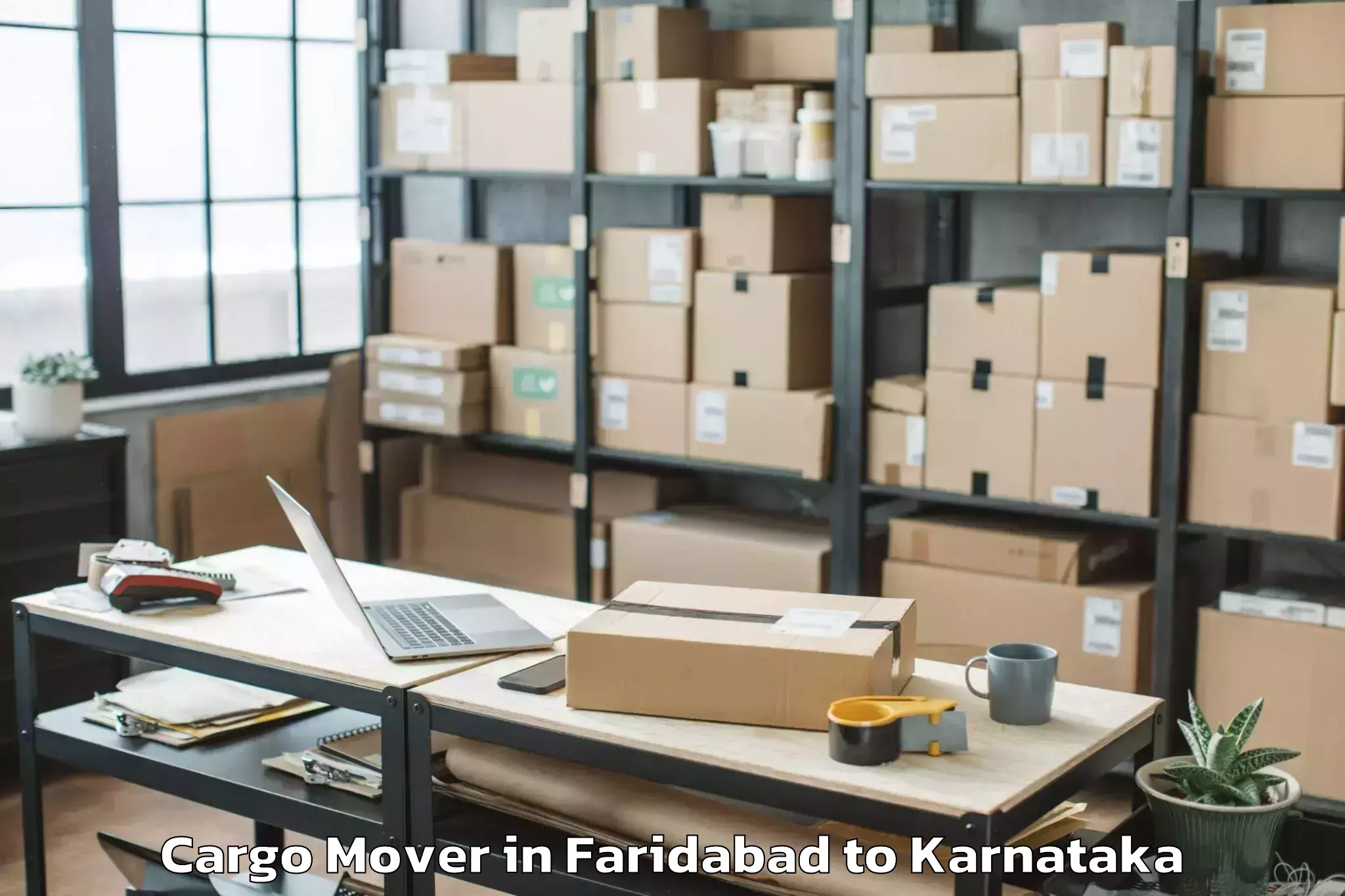 Efficient Faridabad to Hukkeri Cargo Mover